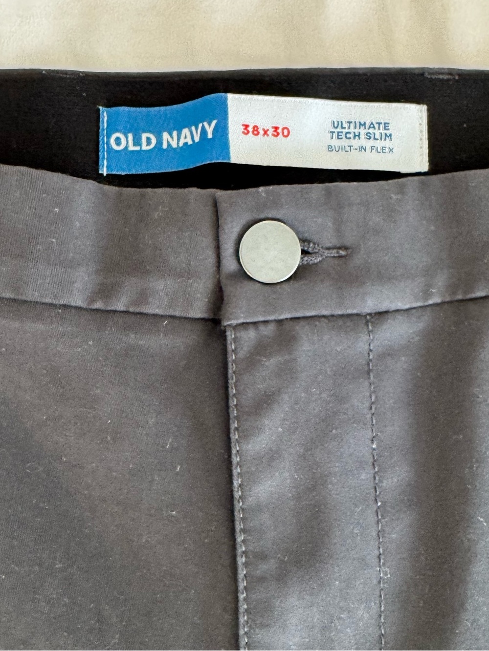 Old Navy Men’s Dark Gray Ultimate Tech Slim Chinos